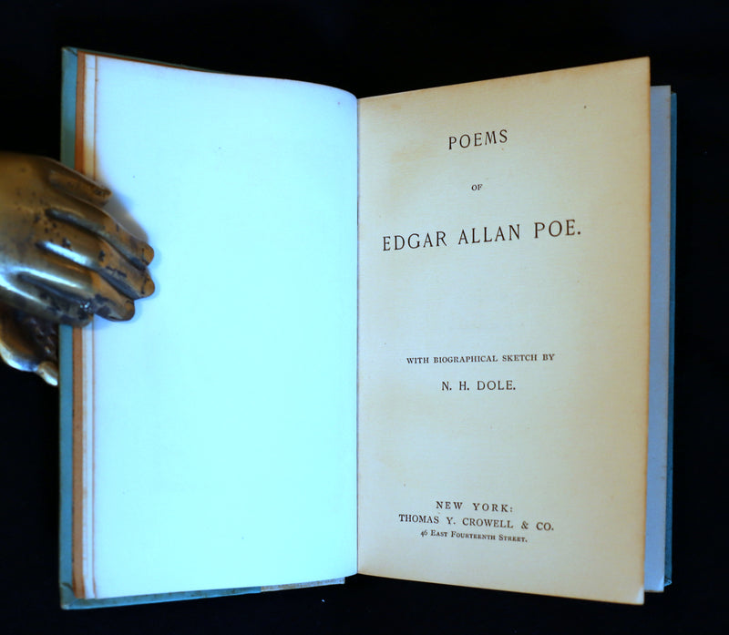 1892 Rare Victorian Book - Poems by Edgar Allan POE (The Raven, Lenore, Ulalume, ...).