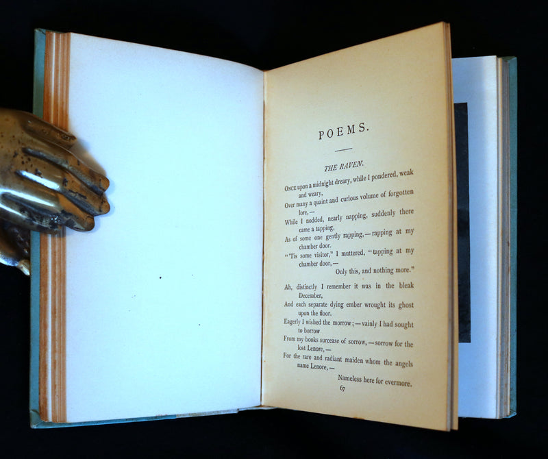 1892 Rare Victorian Book - Poems by Edgar Allan POE (The Raven, Lenore, Ulalume, ...).