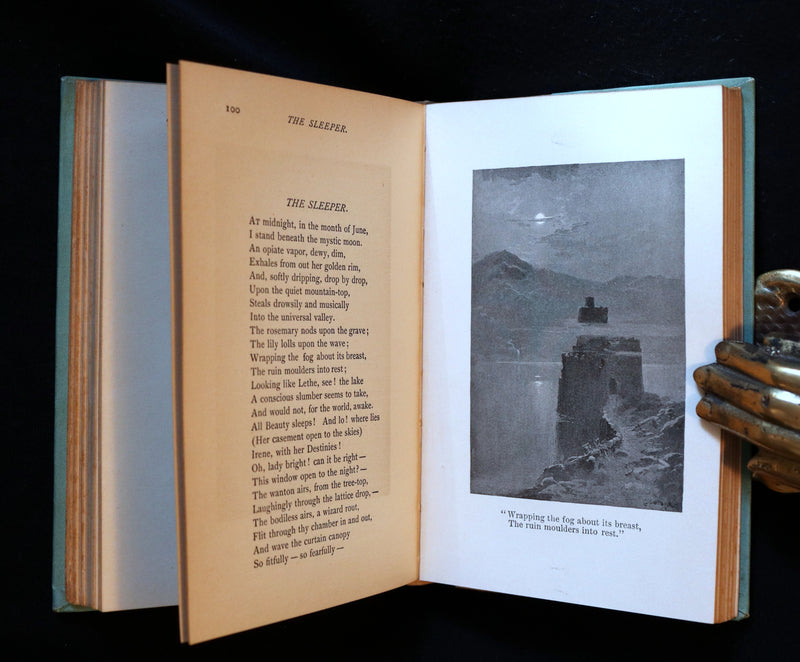 1892 Rare Victorian Book - Poems by Edgar Allan POE (The Raven, Lenore, Ulalume, ...).