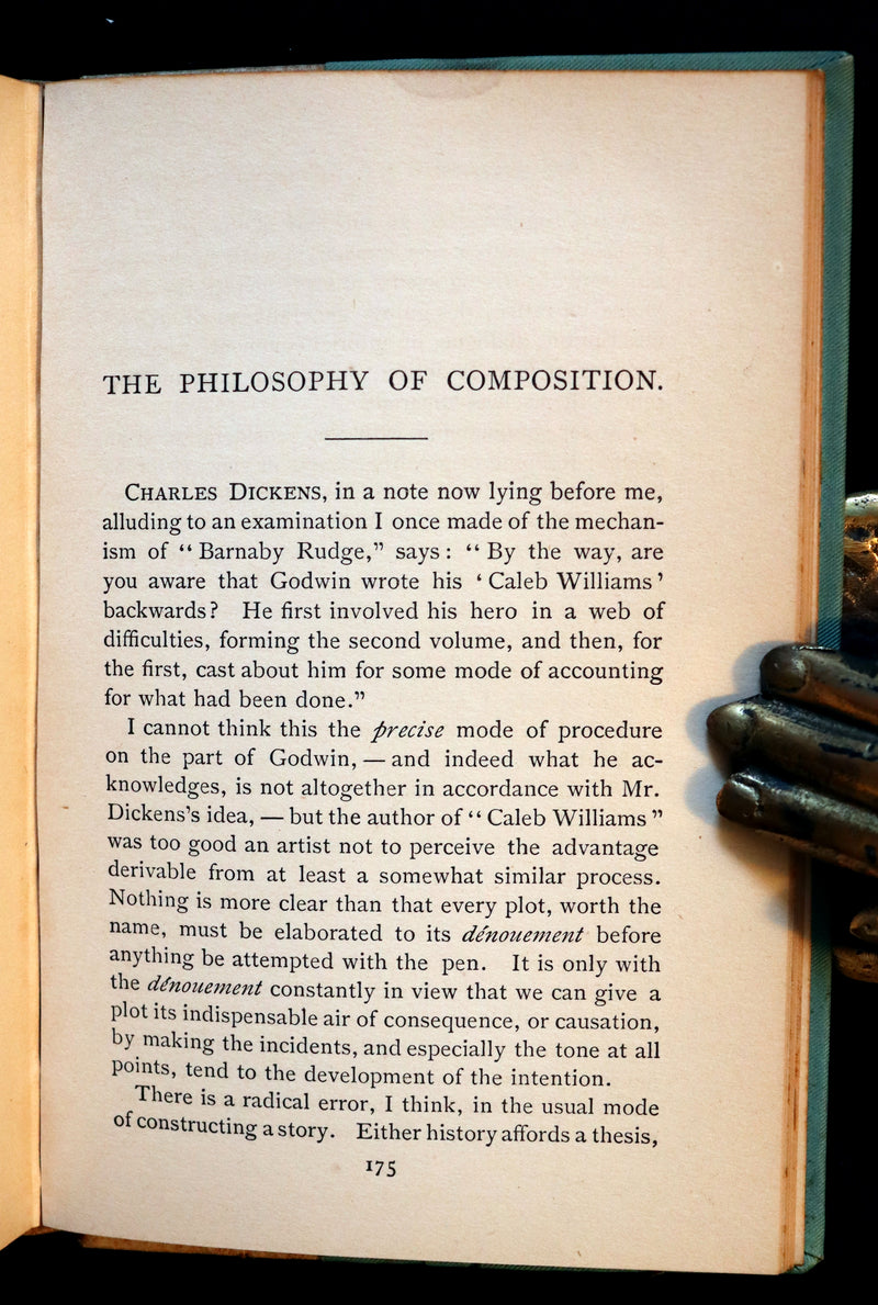 1892 Rare Victorian Book - Poems by Edgar Allan POE (The Raven, Lenore, Ulalume, ...).