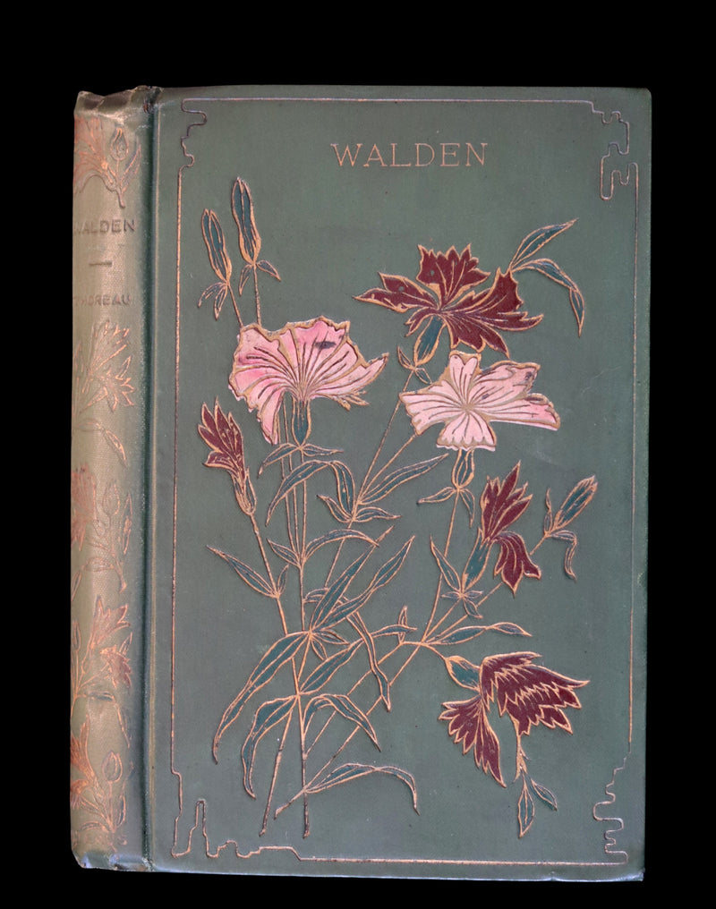 1899 Scarce Victorian Book - WALDEN or Life in the Woods by Henry David Thoreau.