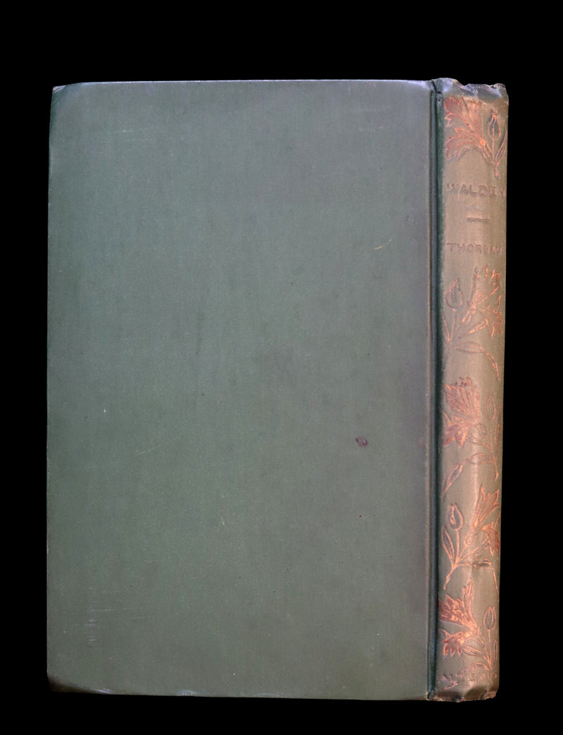 1899 Scarce Victorian Book - WALDEN or Life in the Woods by Henry David Thoreau.