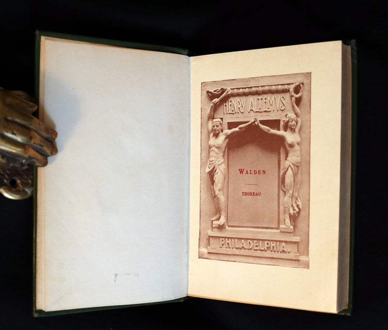 1899 Scarce Victorian Book - WALDEN or Life in the Woods by Henry David Thoreau.