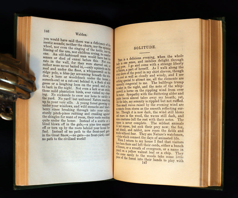 1899 Scarce Victorian Book - WALDEN or Life in the Woods by Henry David Thoreau.