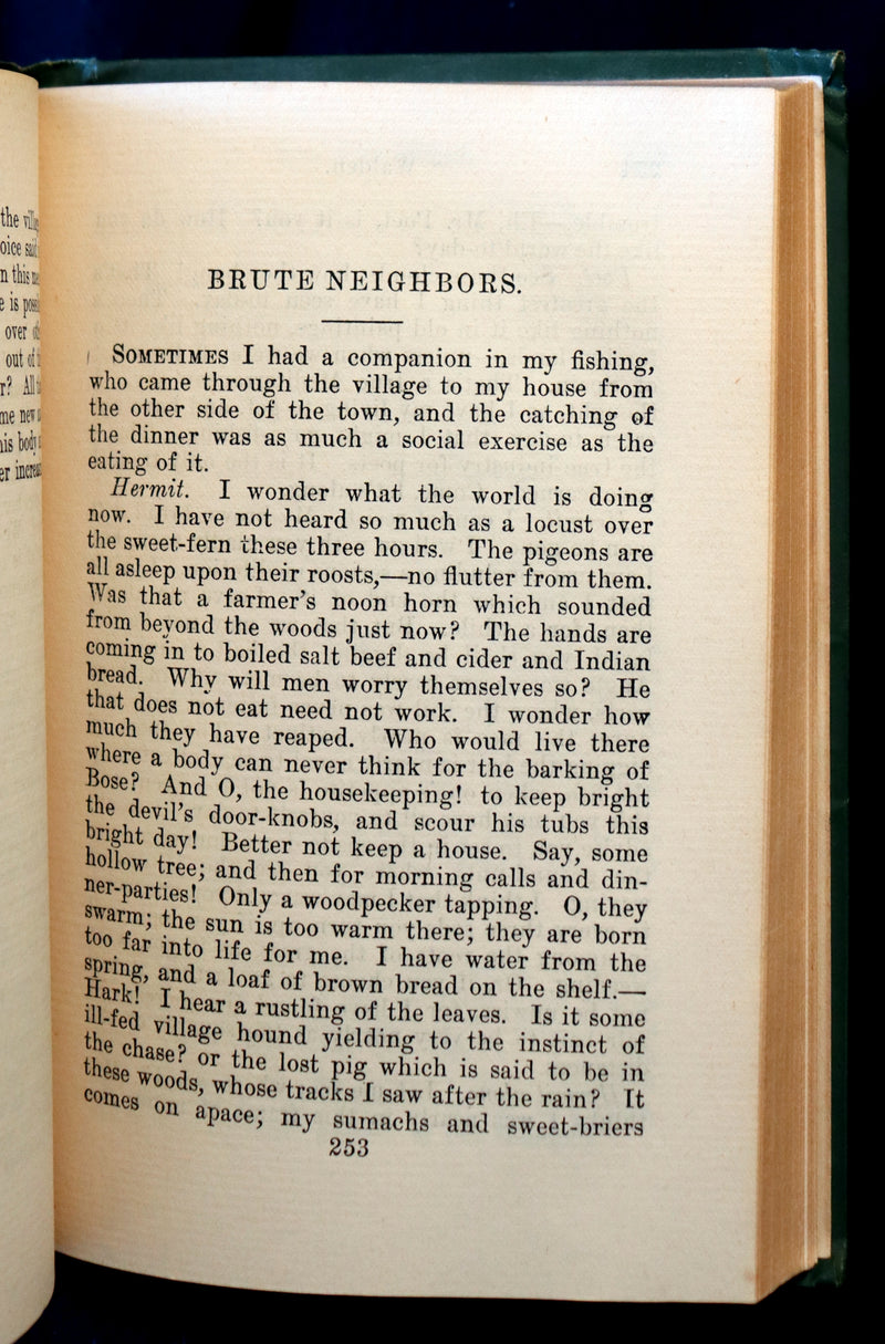 1899 Scarce Victorian Book - WALDEN or Life in the Woods by Henry David Thoreau.
