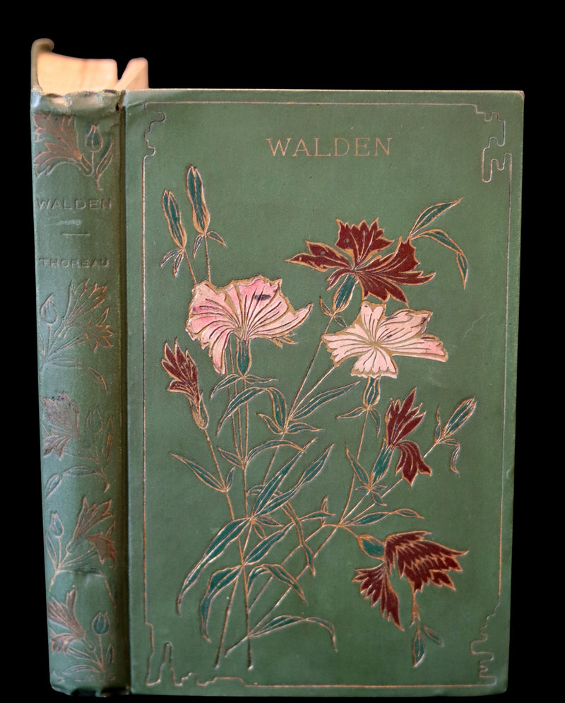 1899 Scarce Victorian Book - WALDEN or Life in the Woods by Henry David Thoreau.