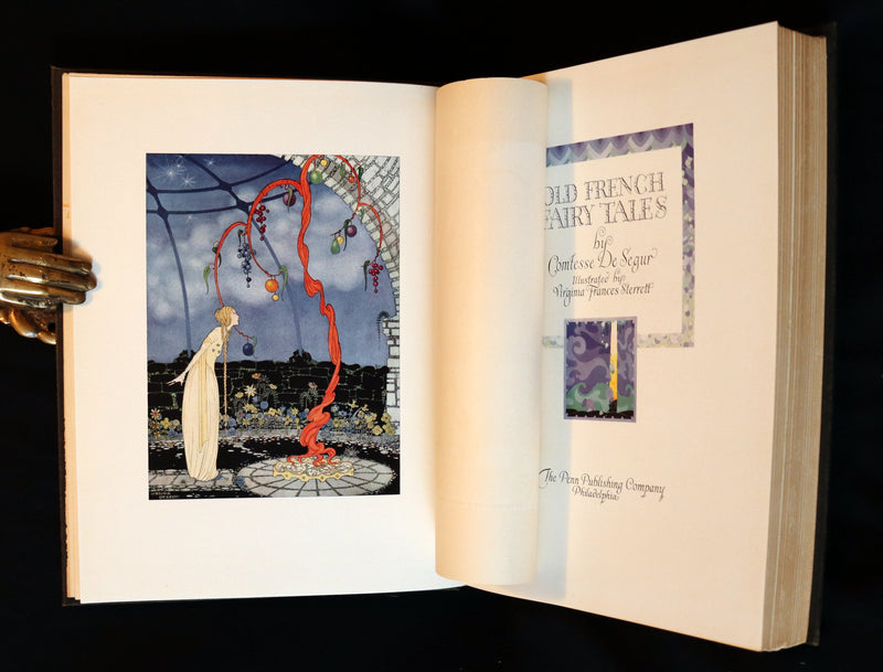 1920 Rare 1stED Book - Old French Fairy Tales by the Comtesse De Segur illustrated by Virginia Frances Sterrett.