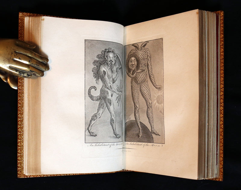 1868 Rare Book bound by Morrell  - The Travels and Surprising Adventures of Baron MUNCHAUSEN. Illustrated by Cruikshank.