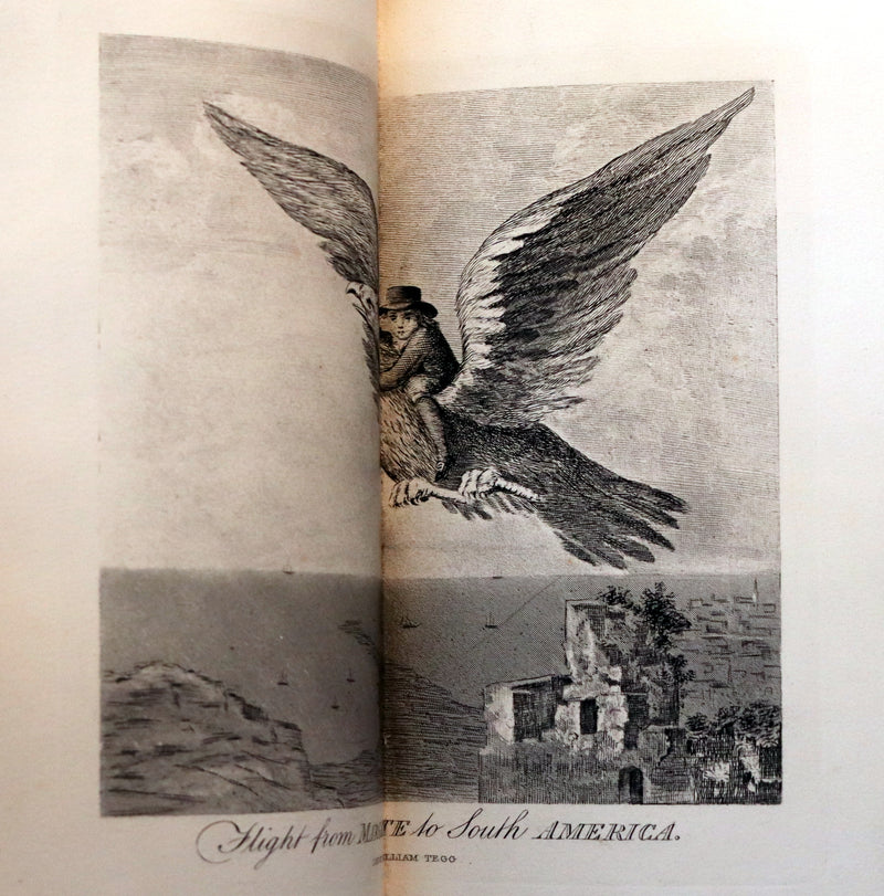 1868 Rare Book bound by Morrell  - The Travels and Surprising Adventures of Baron MUNCHAUSEN. Illustrated by Cruikshank.