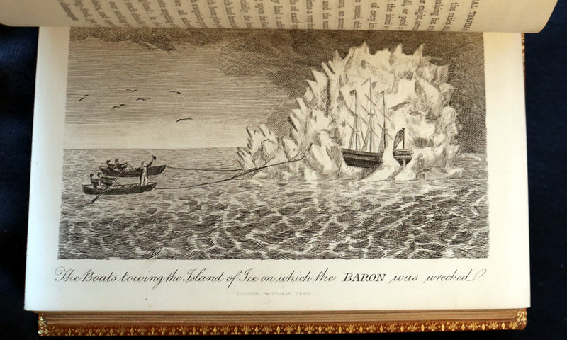 1868 Rare Book bound by Morrell  - The Travels and Surprising Adventures of Baron MUNCHAUSEN. Illustrated by Cruikshank.
