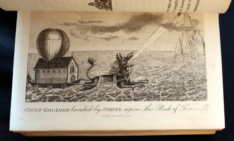 1868 Rare Book bound by Morrell  - The Travels and Surprising Adventures of Baron MUNCHAUSEN. Illustrated by Cruikshank.