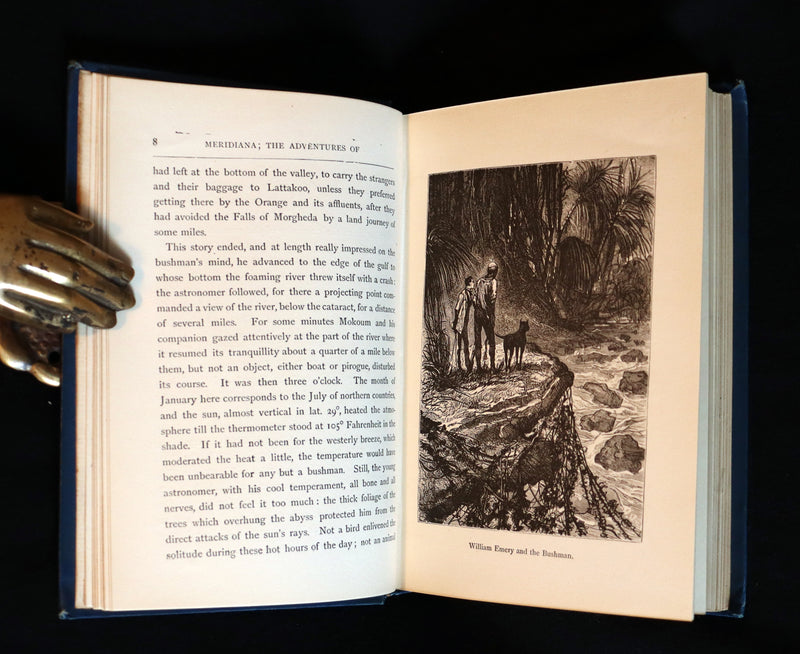 1896 Rare Jules Verne - Meridiana - Adventures of Three Englishmen and Three Russians in South Africa.