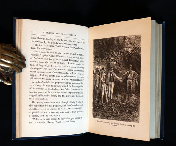 1896 Rare Jules Verne - Meridiana - Adventures of Three Englishmen and Three Russians in South Africa.