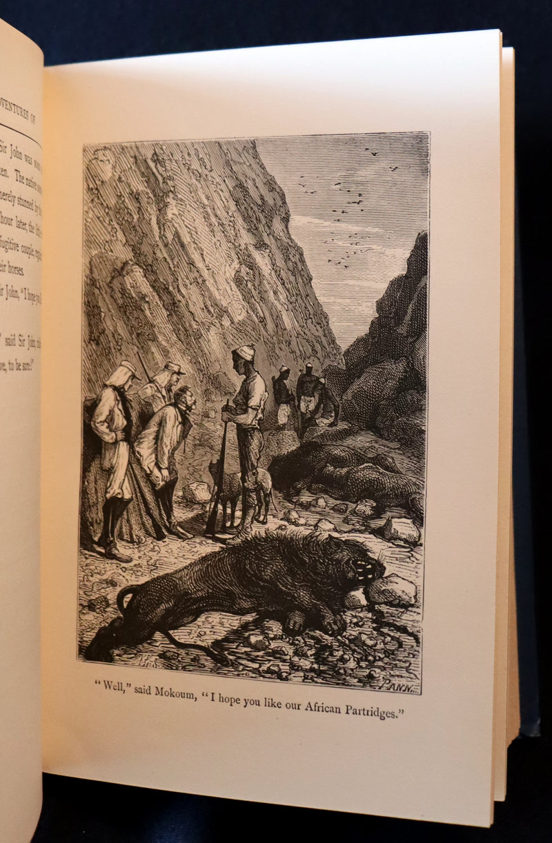 1896 Rare Jules Verne - Meridiana - Adventures of Three Englishmen and Three Russians in South Africa.