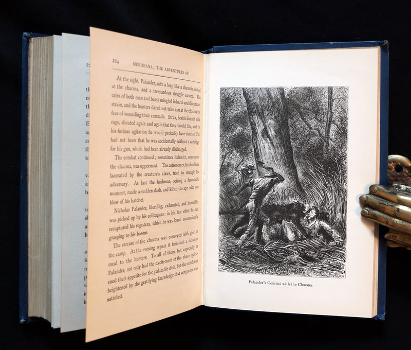 1896 Rare Jules Verne - Meridiana - Adventures of Three Englishmen and Three Russians in South Africa.