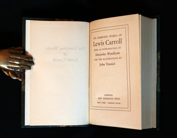 1939 Rare 1stED Book with slipcase - Complete Works of Lewis Carroll including Alice's Adventures in Wonderland, Through the Looking-Glass, etc.
