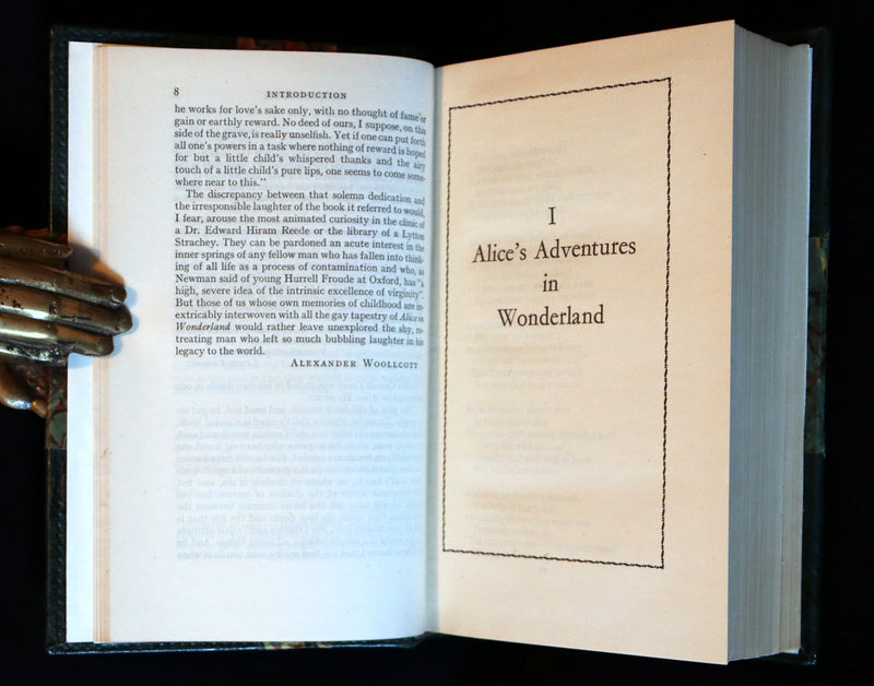 1939 Rare 1stED Book with slipcase - Complete Works of Lewis Carroll including Alice's Adventures in Wonderland, Through the Looking-Glass, etc.