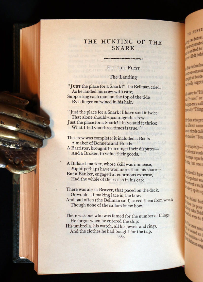 1939 Rare 1stED Book with slipcase - Complete Works of Lewis Carroll including Alice's Adventures in Wonderland, Through the Looking-Glass, etc.