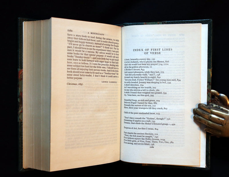 1939 Rare 1stED Book with slipcase - Complete Works of Lewis Carroll including Alice's Adventures in Wonderland, Through the Looking-Glass, etc.