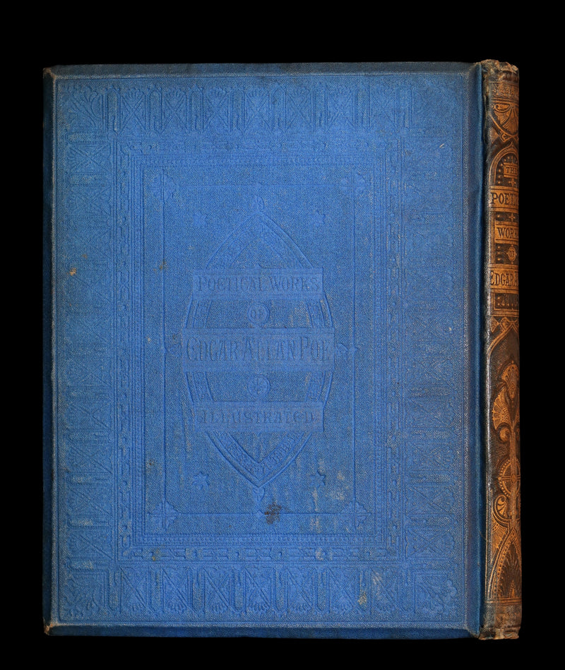 1872 Scarce Victorian Book - The Poetical Works of Edgar Allan Poe. Edinburgh Illustrated Edition.