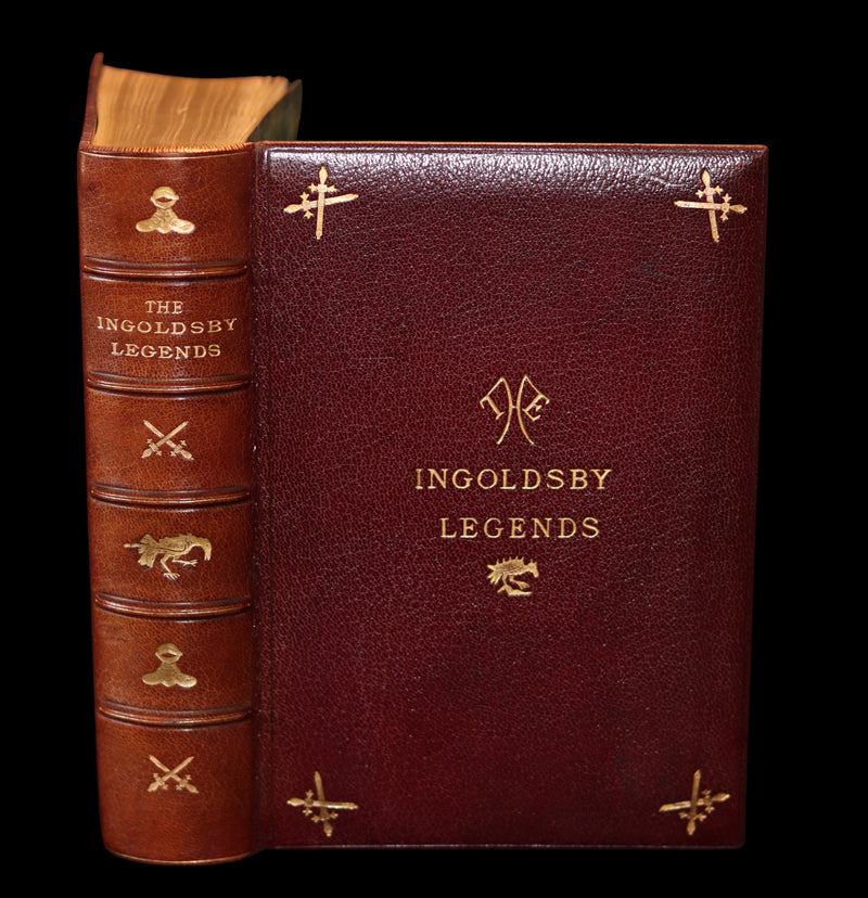 1887 PRINCE LEOPOLD Ex-Libris - INGOLDSBY LEGENDS Illustrated by Cruikshank, Leech and Barham in a Beautiful Ramage Binding.