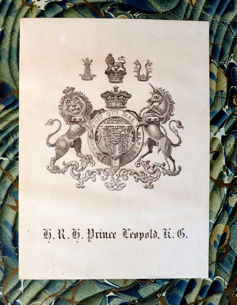 1887 PRINCE LEOPOLD Ex-Libris - INGOLDSBY LEGENDS Illustrated by Cruikshank, Leech and Barham in a Beautiful Ramage Binding.