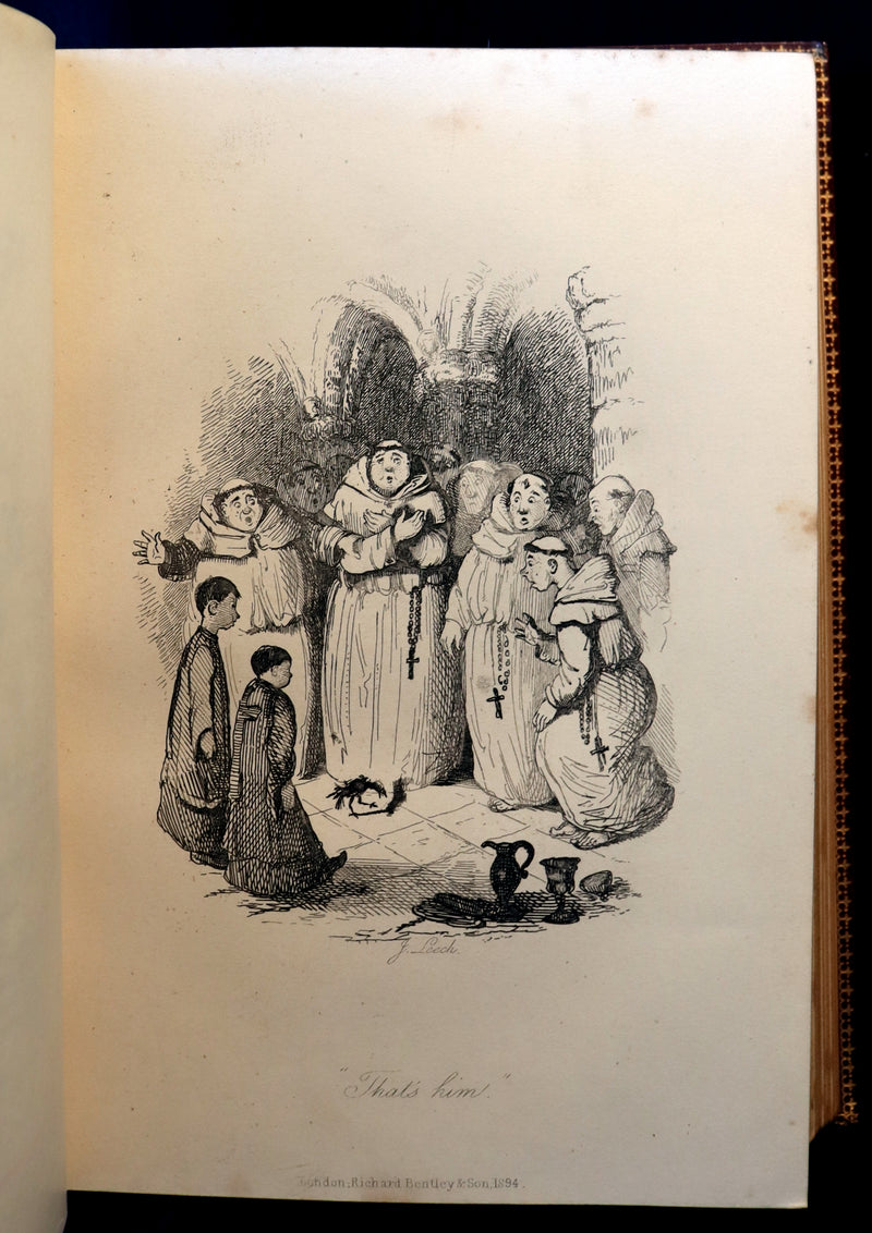 1887 PRINCE LEOPOLD Ex-Libris - INGOLDSBY LEGENDS Illustrated by Cruikshank, Leech and Barham in a Beautiful Ramage Binding.