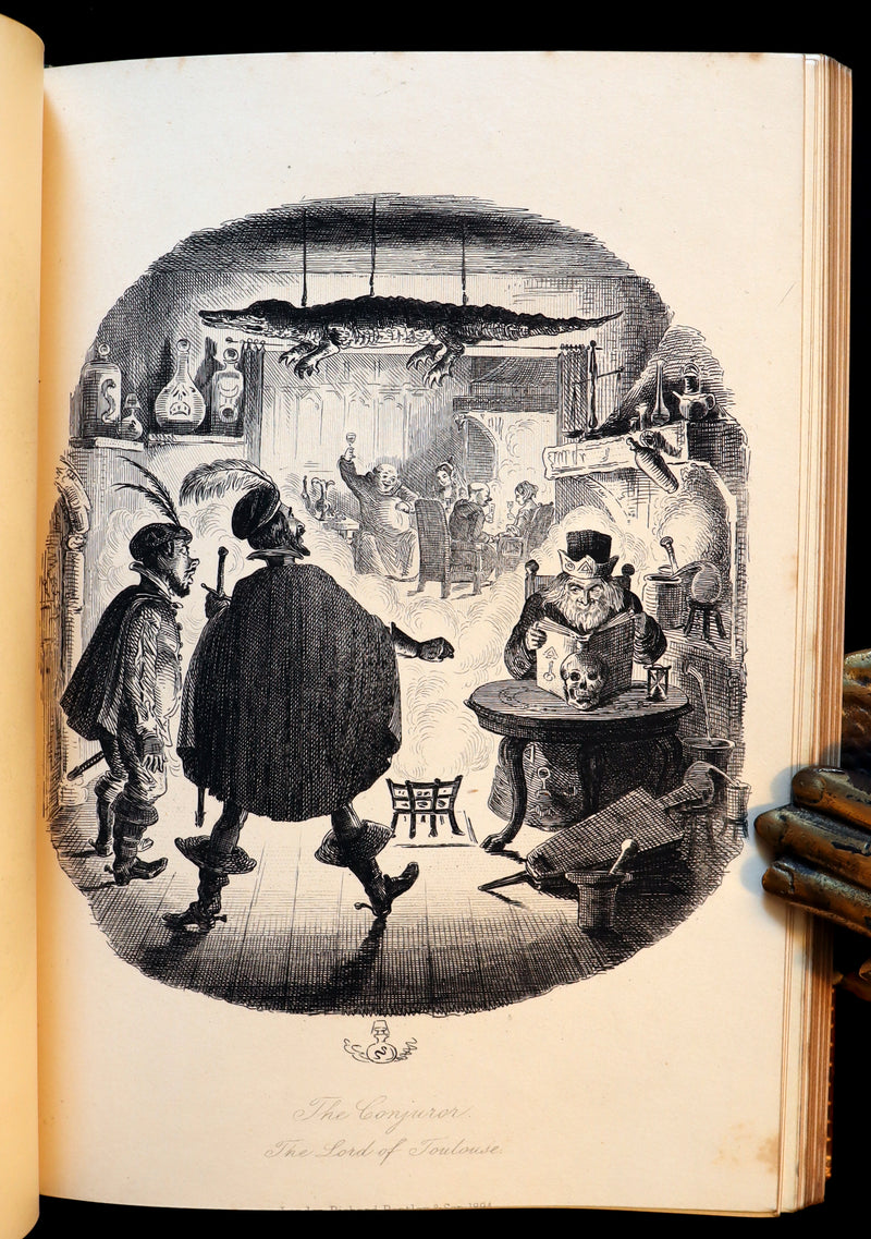 1887 PRINCE LEOPOLD Ex-Libris - INGOLDSBY LEGENDS Illustrated by Cruikshank, Leech and Barham in a Beautiful Ramage Binding.