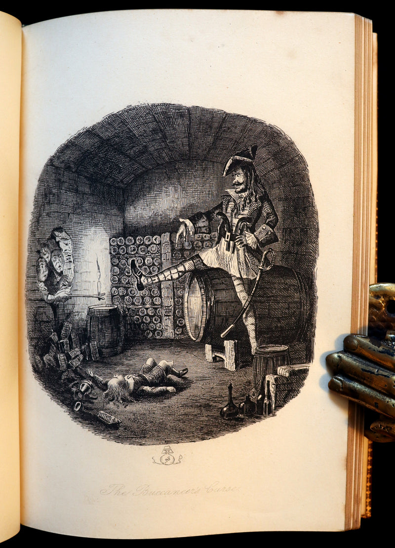 1887 PRINCE LEOPOLD Ex-Libris - INGOLDSBY LEGENDS Illustrated by Cruikshank, Leech and Barham in a Beautiful Ramage Binding.