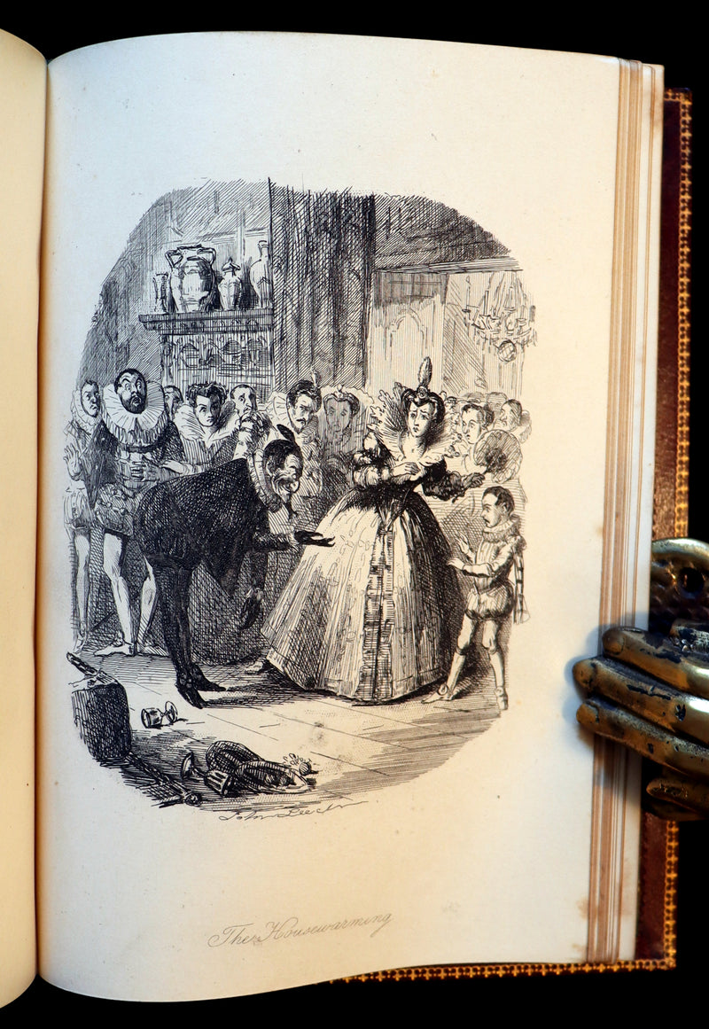 1887 PRINCE LEOPOLD Ex-Libris - INGOLDSBY LEGENDS Illustrated by Cruikshank, Leech and Barham in a Beautiful Ramage Binding.
