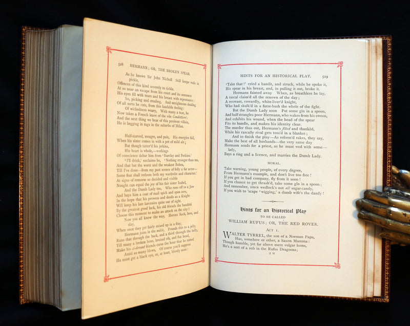 1887 PRINCE LEOPOLD Ex-Libris - INGOLDSBY LEGENDS Illustrated by Cruikshank, Leech and Barham in a Beautiful Ramage Binding.