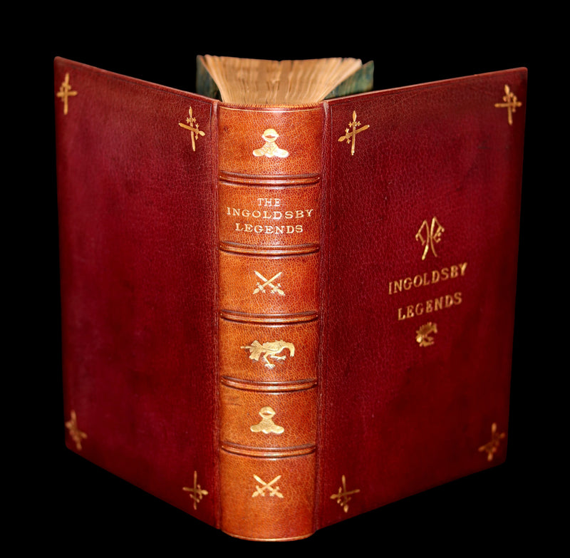 1887 PRINCE LEOPOLD Ex-Libris - INGOLDSBY LEGENDS Illustrated by Cruikshank, Leech and Barham in a Beautiful Ramage Binding.