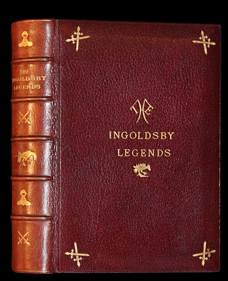 1887 PRINCE LEOPOLD Ex-Libris - INGOLDSBY LEGENDS Illustrated by Cruikshank, Leech and Barham in a Beautiful Ramage Binding.