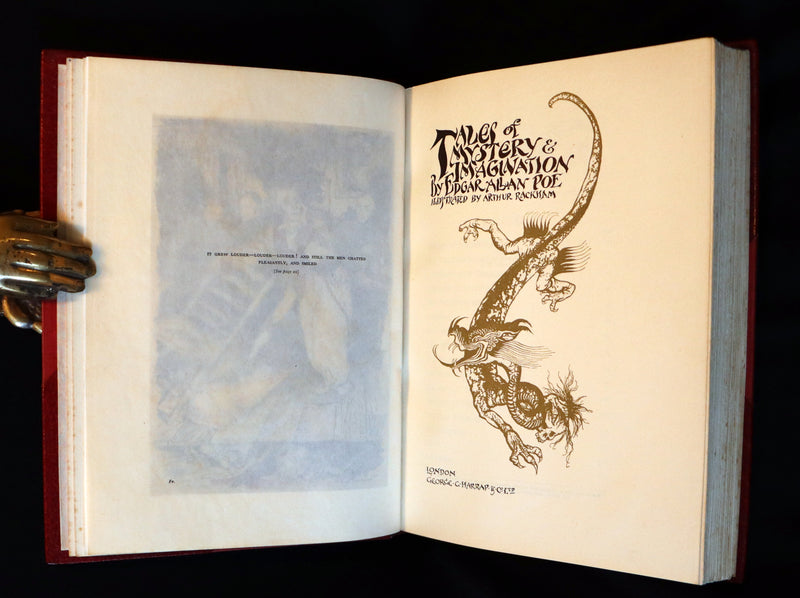 1935 Rare 1stED bound by Bayntun - Edgar Allan Poe TALES OF MYSTERY AND IMAGINATION illustrated by Arthur RACKHAM.