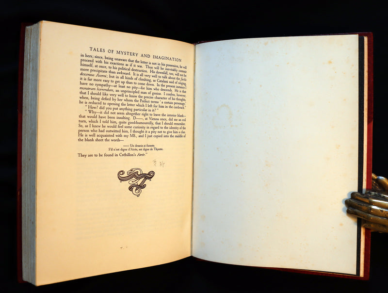 1935 Rare 1stED bound by Bayntun - Edgar Allan Poe TALES OF MYSTERY AND IMAGINATION illustrated by Arthur RACKHAM.