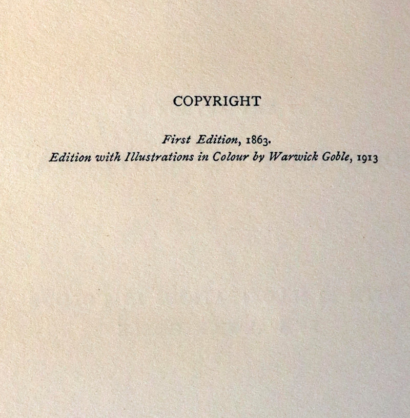 1913 Rare First Edition - THE FAIRY BOOK Illustrated in color by Warwick Goble.