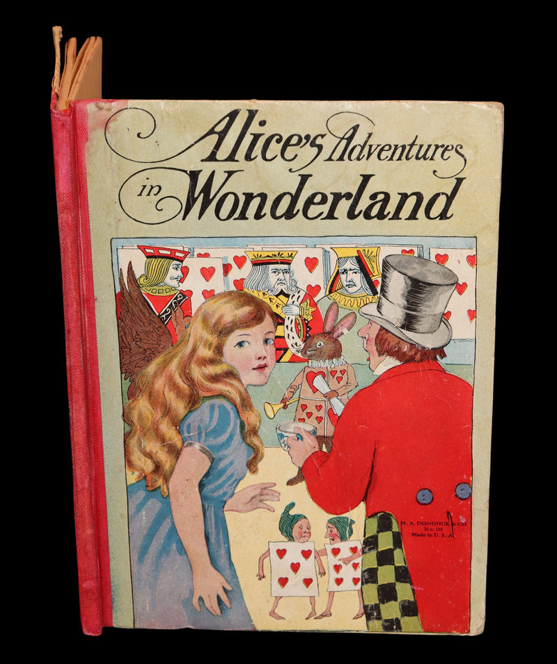 1900 Rare Book - Alice's Adventures in Wonderland by Lewis Carroll published by Donohue.