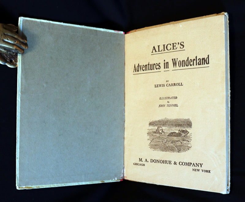 1900 Rare Book - Alice's Adventures in Wonderland by Lewis Carroll published by Donohue.