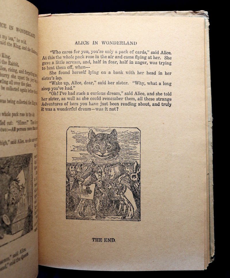 1900 Rare Book - Alice's Adventures in Wonderland by Lewis Carroll published by Donohue.