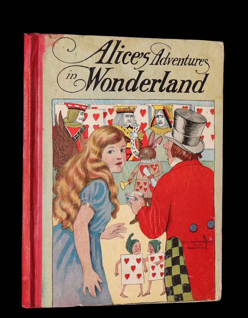 1900 Rare Book - Alice's Adventures in Wonderland by Lewis Carroll published by Donohue.