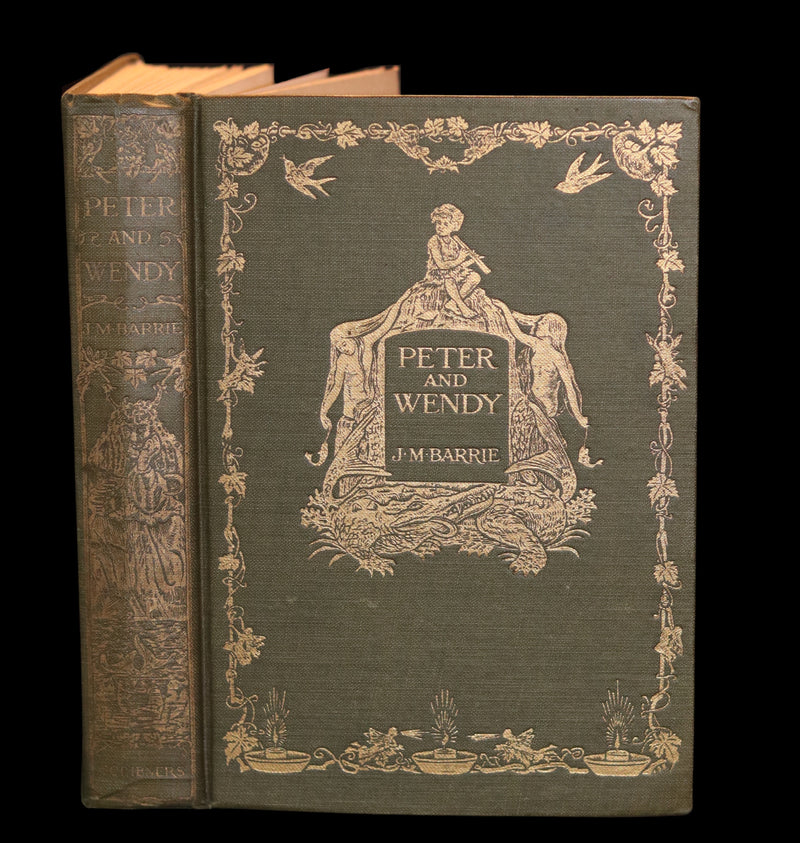 1911 Rare First Edition - PETER PAN - Peter and Wendy by James Matthew Barrie illustrated by F. D. Bedford.