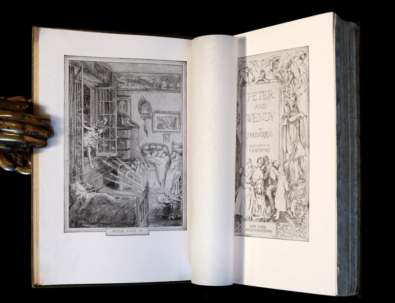 1911 Rare First Edition - PETER PAN - Peter and Wendy by James Matthew Barrie illustrated by F. D. Bedford.
