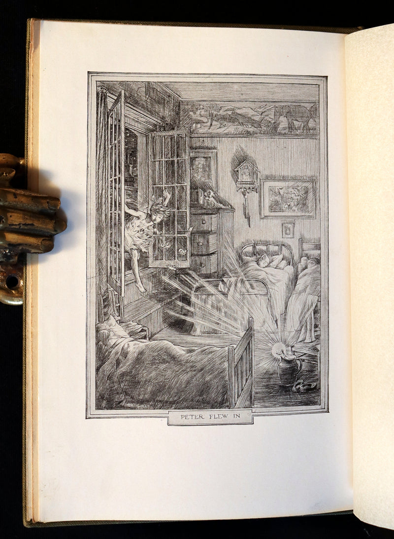1911 Rare First Edition - PETER PAN - Peter and Wendy by James Matthew Barrie illustrated by F. D. Bedford.