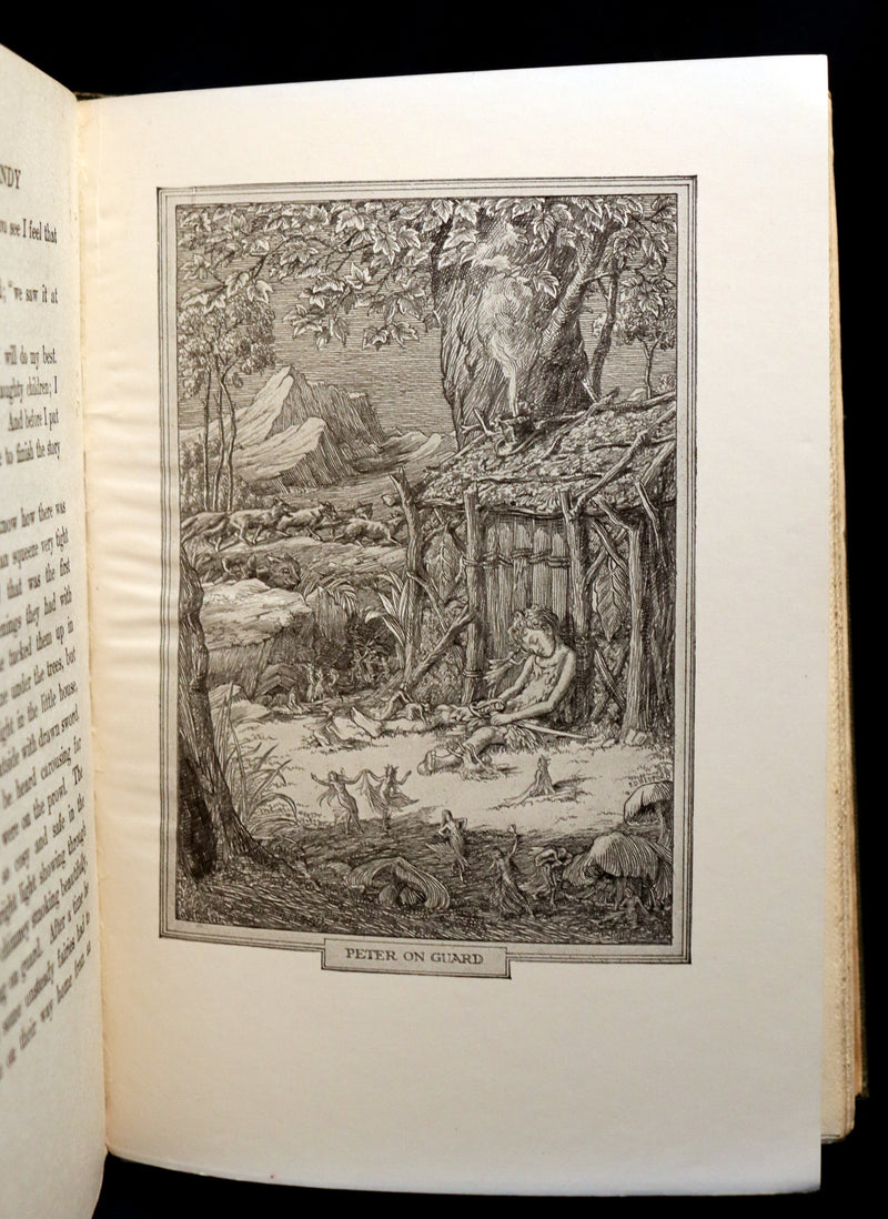 1911 Rare First Edition - PETER PAN - Peter and Wendy by James Matthew Barrie illustrated by F. D. Bedford.