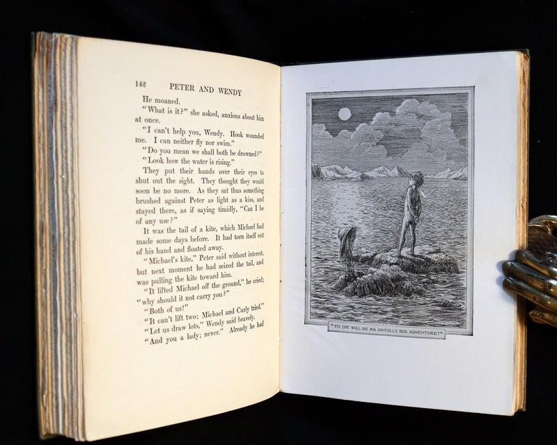 1911 Rare First Edition - PETER PAN - Peter and Wendy by James Matthew Barrie illustrated by F. D. Bedford.
