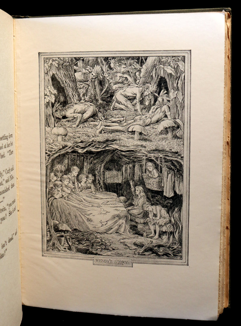 1911 Rare First Edition - PETER PAN - Peter and Wendy by James Matthew Barrie illustrated by F. D. Bedford.