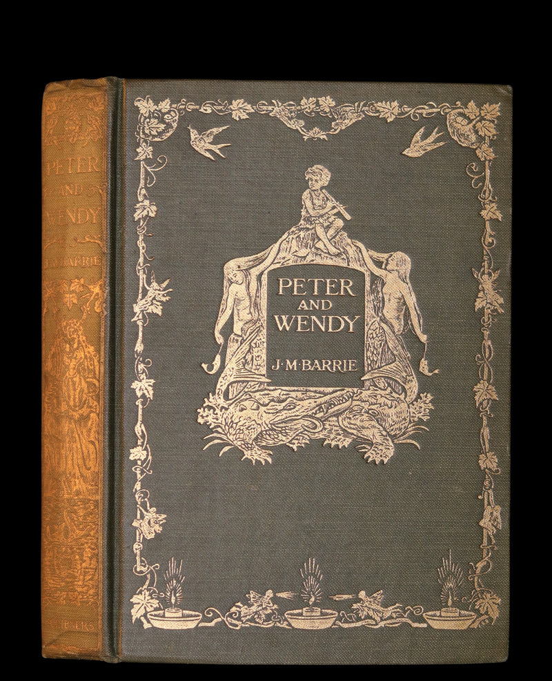 1911 Rare First Edition - PETER PAN - Peter and Wendy by James Matthew Barrie illustrated by F. D. Bedford.