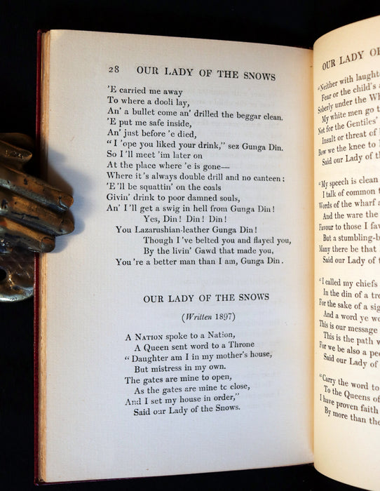 1918 1stED Binding by Sangorski with Hinduist Swastika - 20 Poems from Rudyard Kipling.