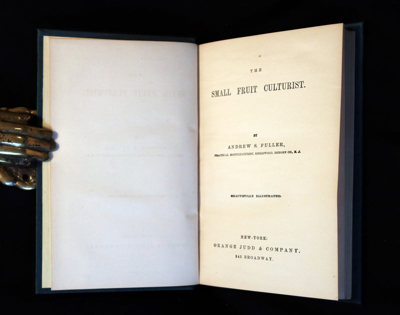 1867 Rare Victorian Gardening Book - The Small Fruit Culturist (Strawberry, Raspberry, Blackberry, Cranberry, ...). 1stED.
