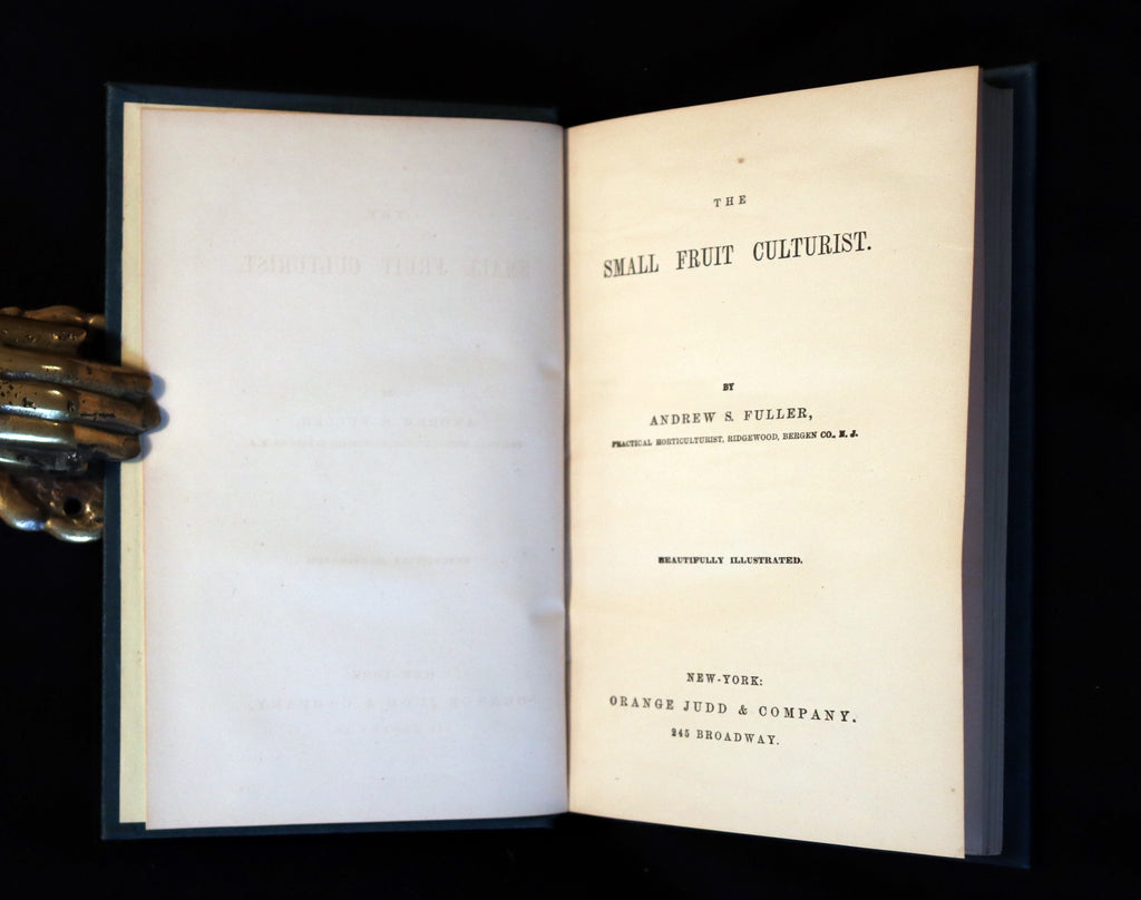 1867 Rare Victorian Gardening Book - The Small Fruit Culturist (Strawb ...